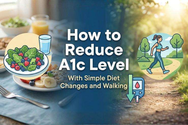 How to Reduce A1c Levels with Simple Diet Changes and Walking