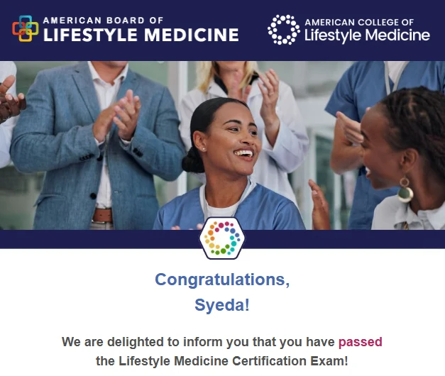 American College of Lifestyle Medicine certification